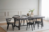 CARMEN Set of 2 Chairs – 2 Black Chairs – 4