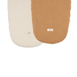 Organic Moses Basket Sheets, 2-Pack Camel / Natural by Malomi Kids