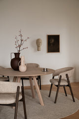 Clapperton Round Extendable Dining Table 140 cm – Sand Oak – 2