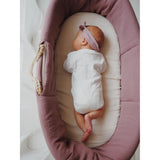 Muslin Padded Moses Basket Cover by Malomi Kids