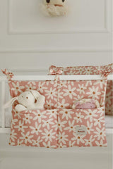 Blush Daisies Cot Organiser by Malomi Kids
