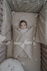 Countryside Check Cot Bumper by Malomi Kids