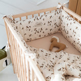 Free Horses Bamboo Cot Bumper by Malomi Kids