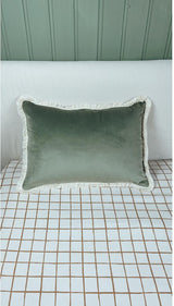 Velvet Cushion with Fringe by Malomi Kids