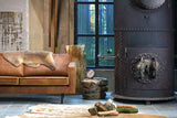 WOOOD Rodeo Cognac Leather Sofa 190CM
