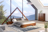 SPECTRUM Pine Low Bedside Cabinet