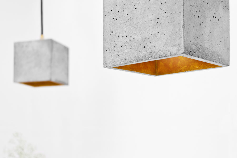 [B1] Pendant Light Grey Cubic, GANTlights Berlin- D40Studio