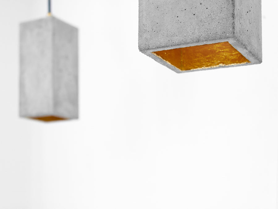 [B2] Pendant Light Grey Rectangular, GANTlights Berlin- D40Studio