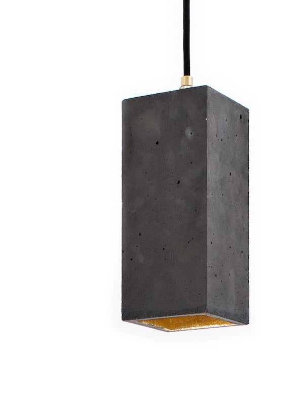 [B2] Pendant Dark Grey Rectangular, GANTlights Berlin- D40Studio