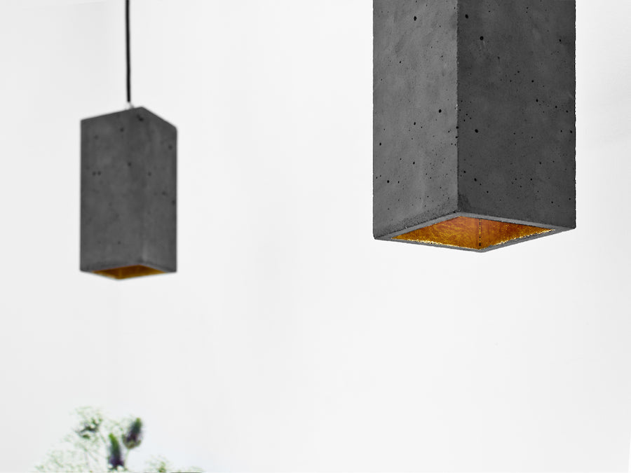 [B2] Pendant Dark Grey Rectangular, GANTlights Berlin- D40Studio