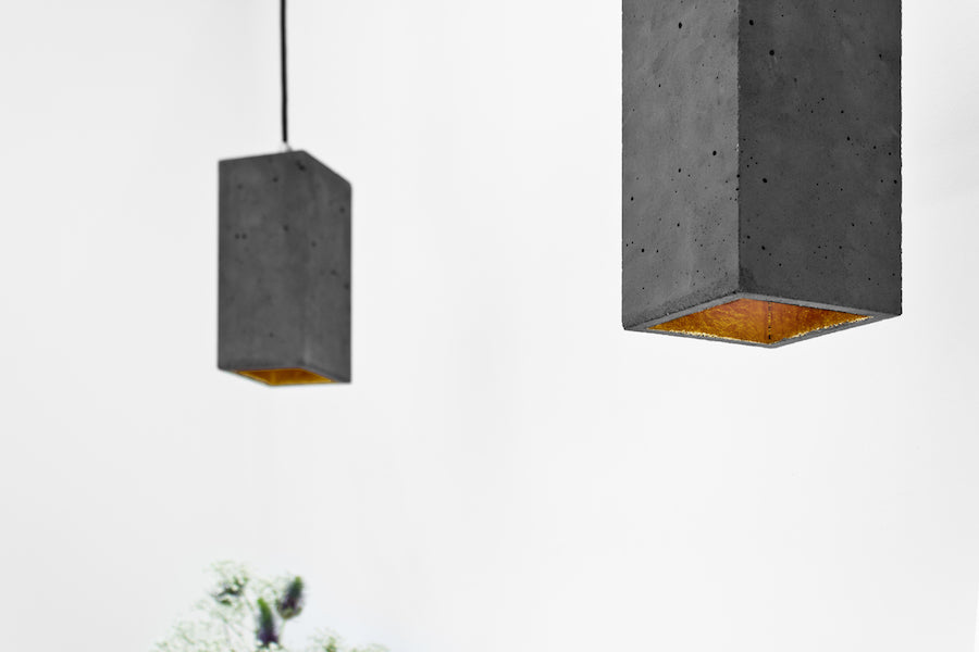 [B2] Pendant Dark Grey Rectangular, GANTlights Berlin- D40Studio