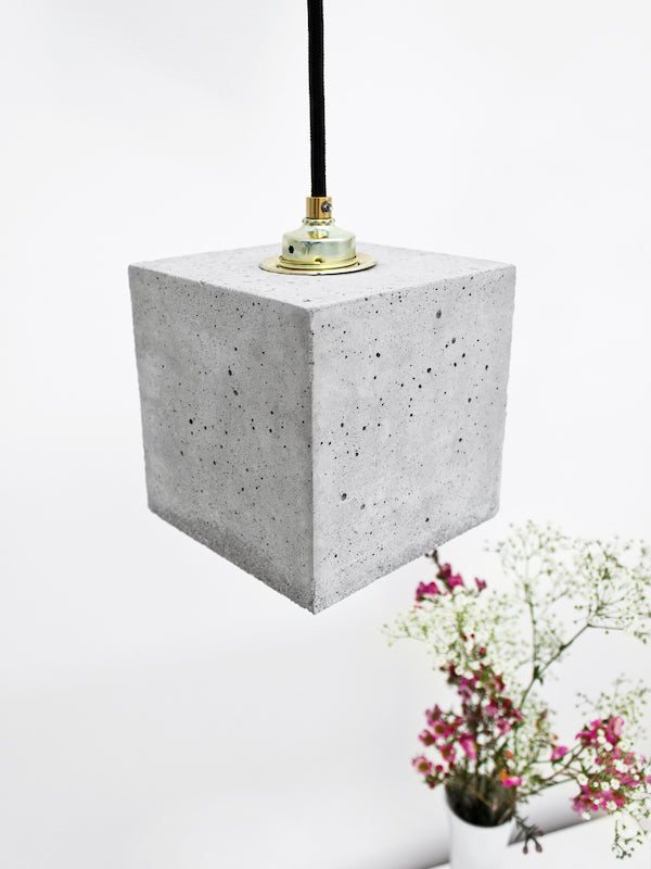 [B1] Pendant Light Grey Cubic, GANTlights Berlin- D40Studio