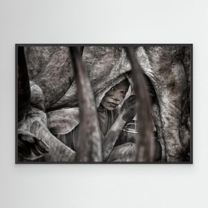 Mundari Child Milking a Cow-II - South Sudan by Joxe Inazio Kuesta Garmendia