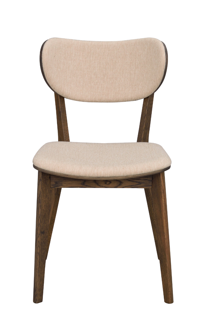 KATO Set of 2 Brown Oak Chairs