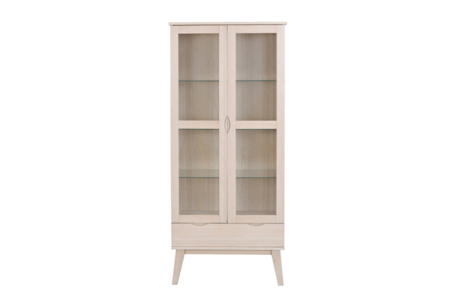 FILIPPA Glass Cabinet with Drawer