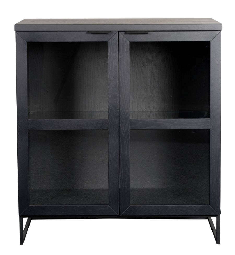 EVERETT Oak Glass Cabinet 105CM