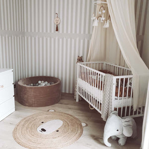 Simple Rustic Beige White Wallpaper