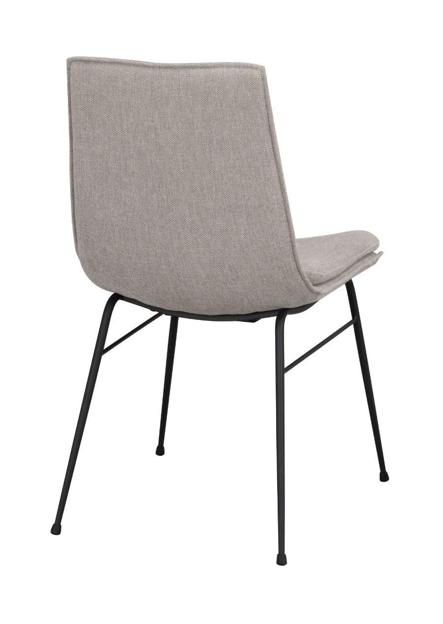 LOWELL Set mit 2 grauen Stühlen