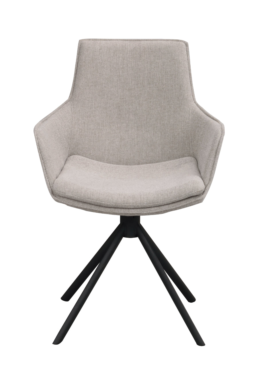 LOWELL Set mit 2 grauen Drehsesseln