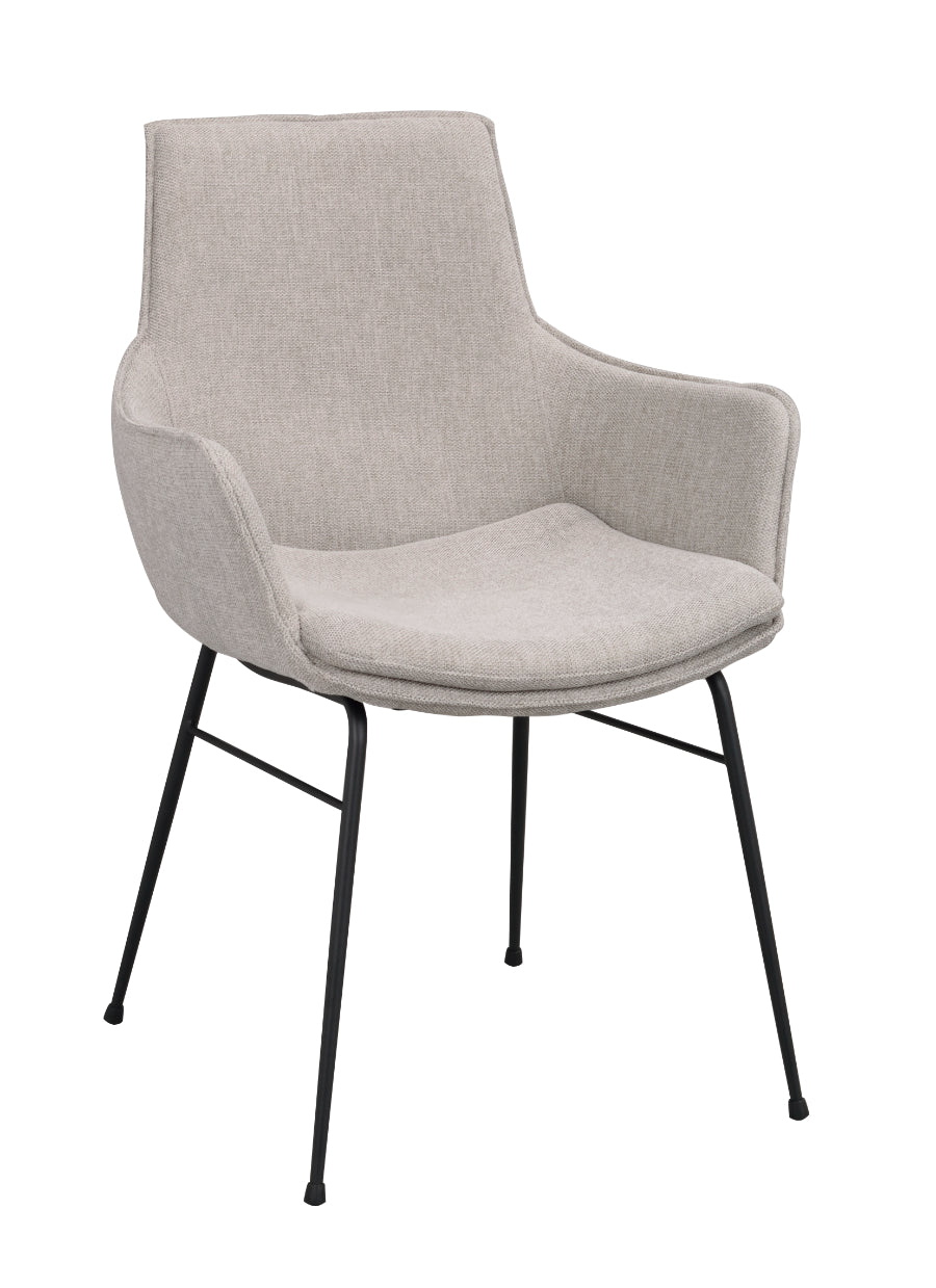 LOWELL Grauer Sessel – 2er-Set