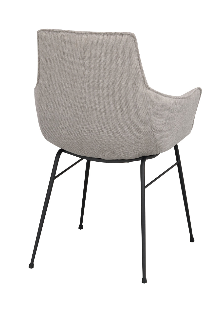 LOWELL Grauer Sessel – 2er-Set