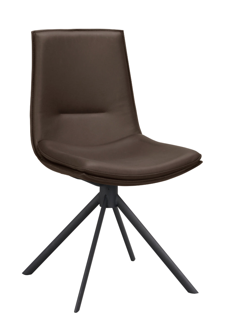 LOWELL Set mit 2 Drehstühlen aus Leder
