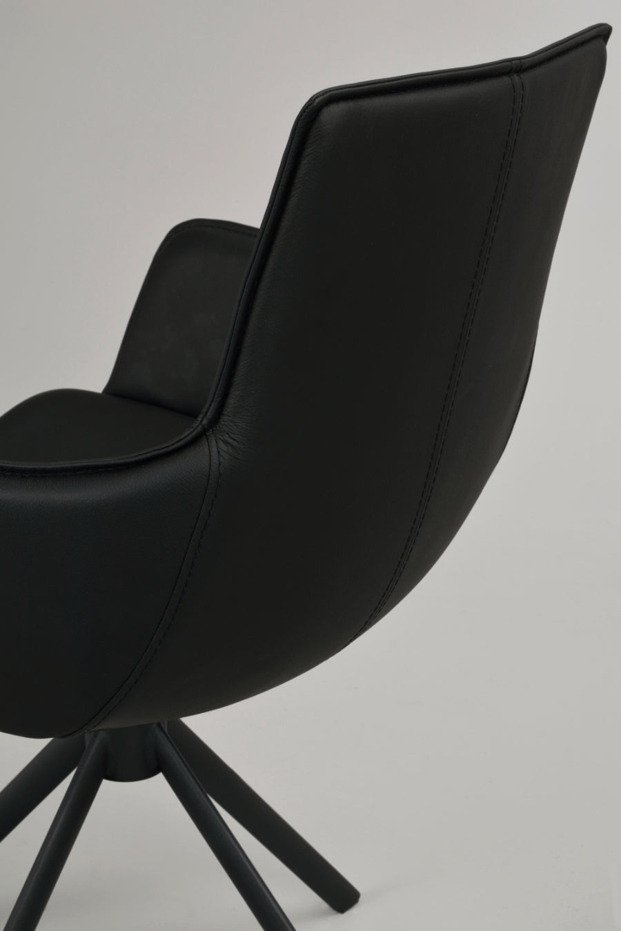 LOWELL Set mit 2 drehbaren Ledersesseln