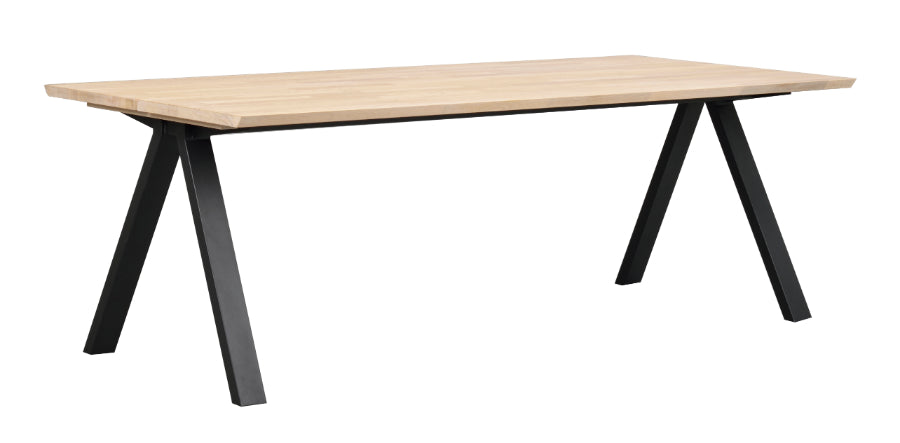 CARRADALE Esstisch mit V-Bein, 220 bis 320 cm