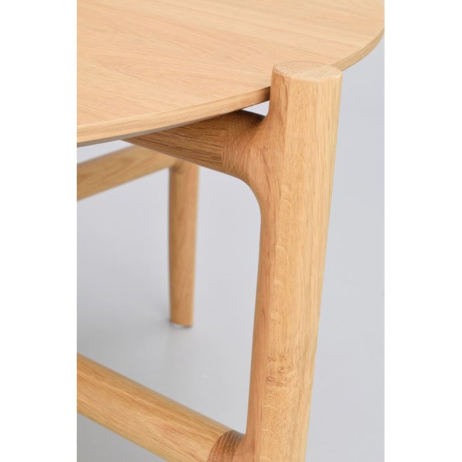 HOLTON Ovaler Couchtisch aus Eiche, 130 cm