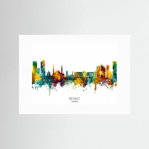 Beirut Lebanon Skyline by Michael Tompsett