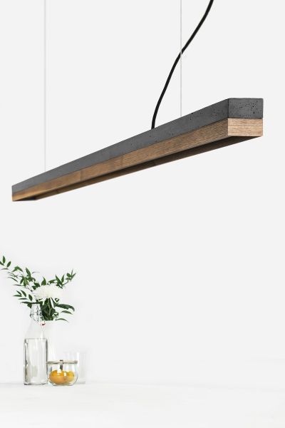 [C3] Concrete & Walnut Pendant 182CM
