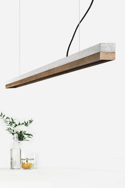 [C3] Concrete & Walnut Pendant 182CM