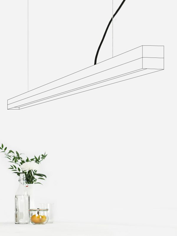 [C3o] Oak Wood & Stainless Steel Pendant 182CM
