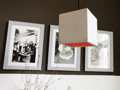 [B1] Pendant Light Grey Cubic, GANTlights Berlin- D40Studio