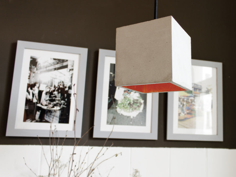[B1] Pendant Light Grey Cubic, GANTlights Berlin- D40Studio
