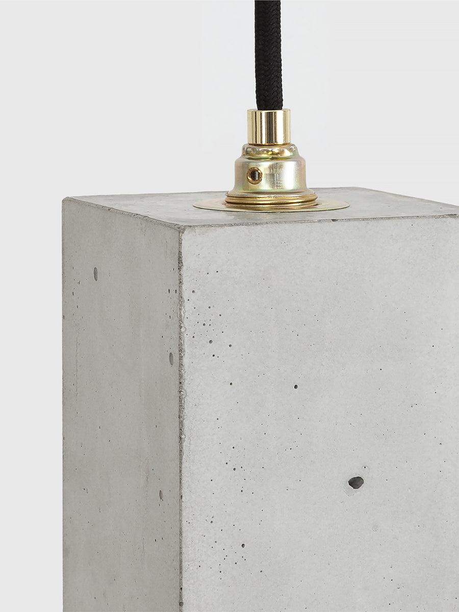 [B2] Pendant Light Grey Rectangular