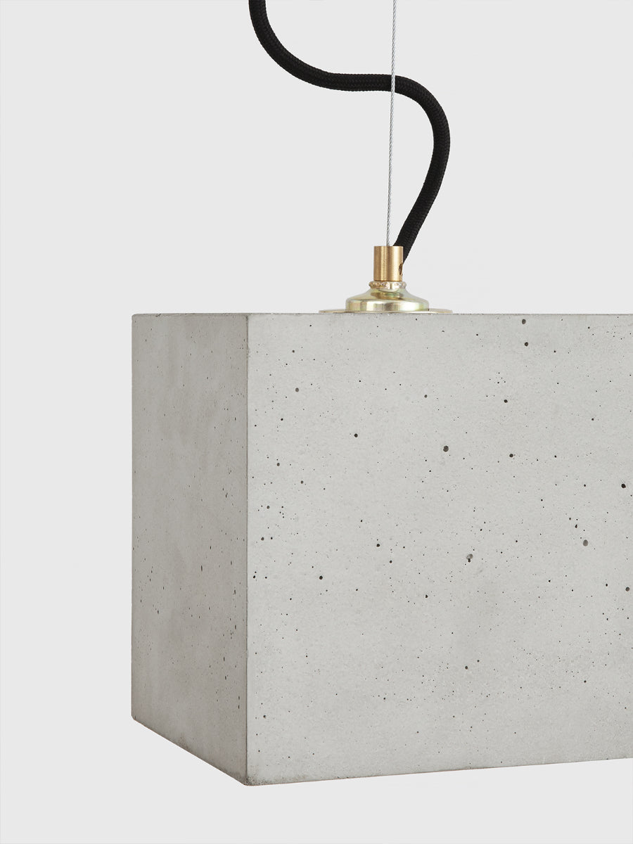 [B5] Pendant Light Grey Cubic