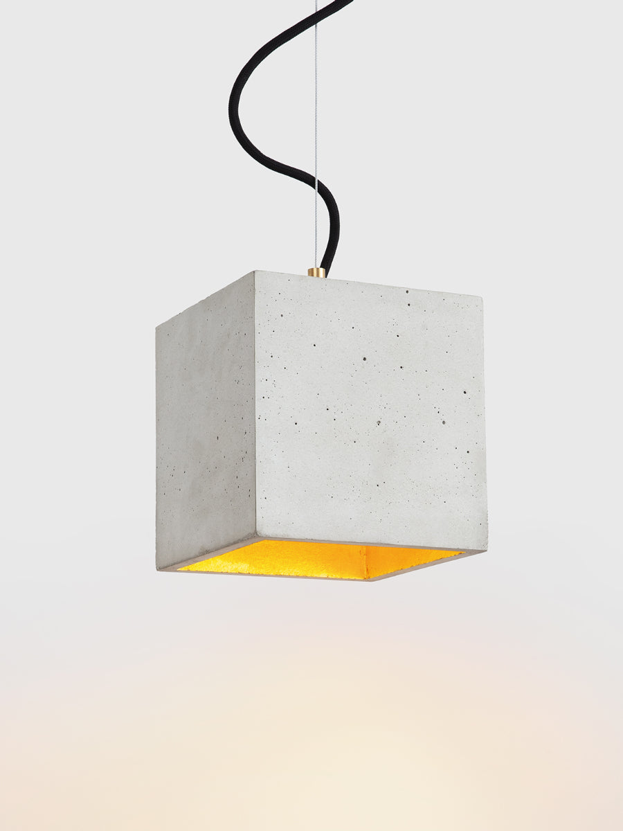 [B5] Pendant Light Grey Cubic