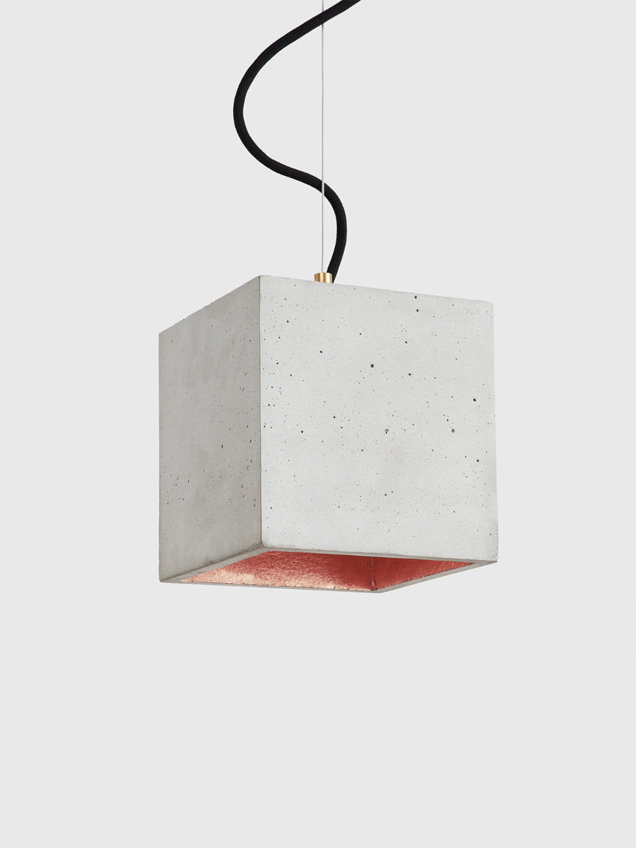 [B5] Pendant Light Grey Cubic