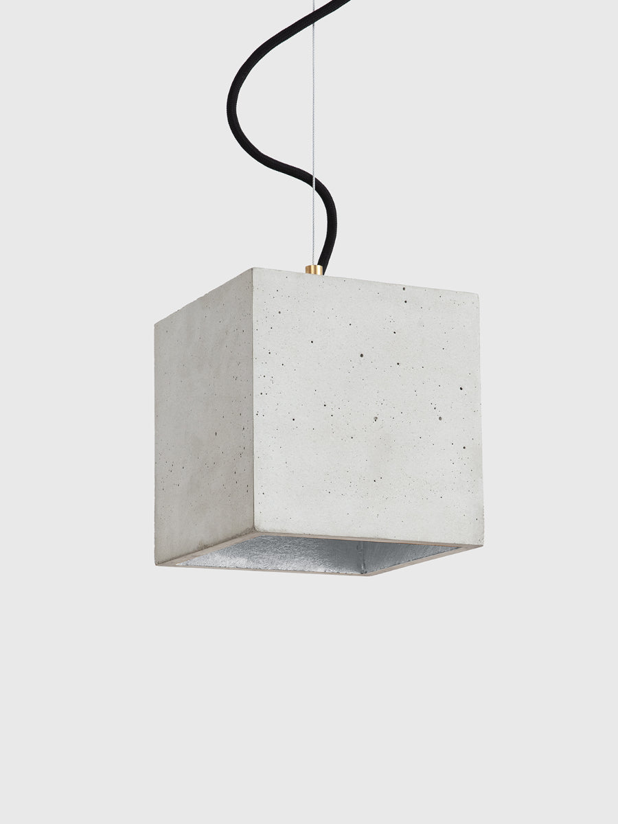 [B5] Pendant Light Grey Cubic