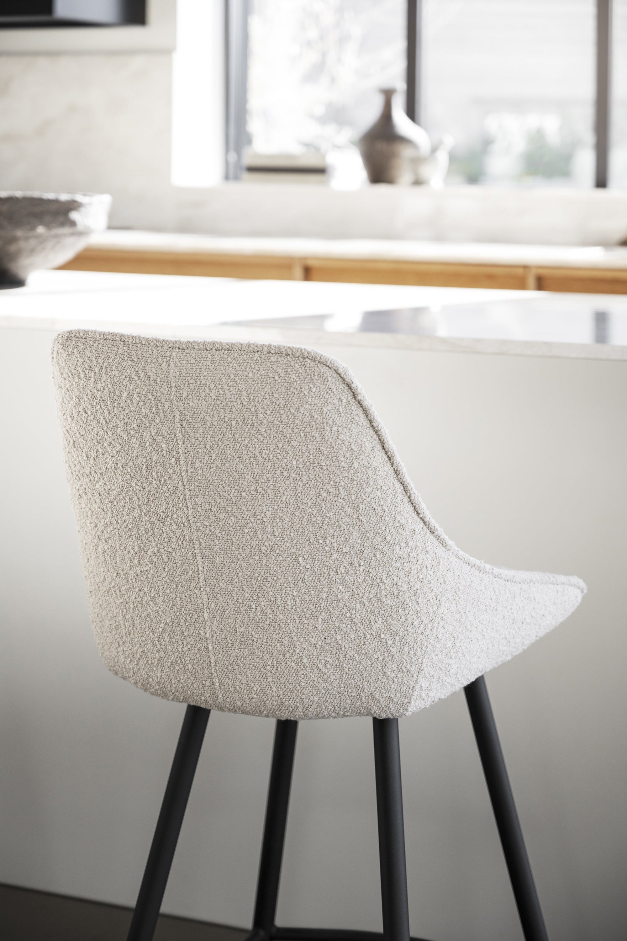 Sierra Bar Chair (2-Pack) – Beige Bouclé – 4
