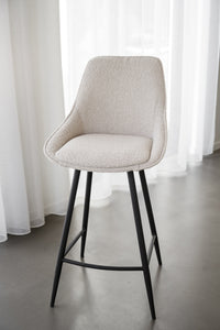 Sierra Bar Chair (2-Pack) – Beige Bouclé – 5