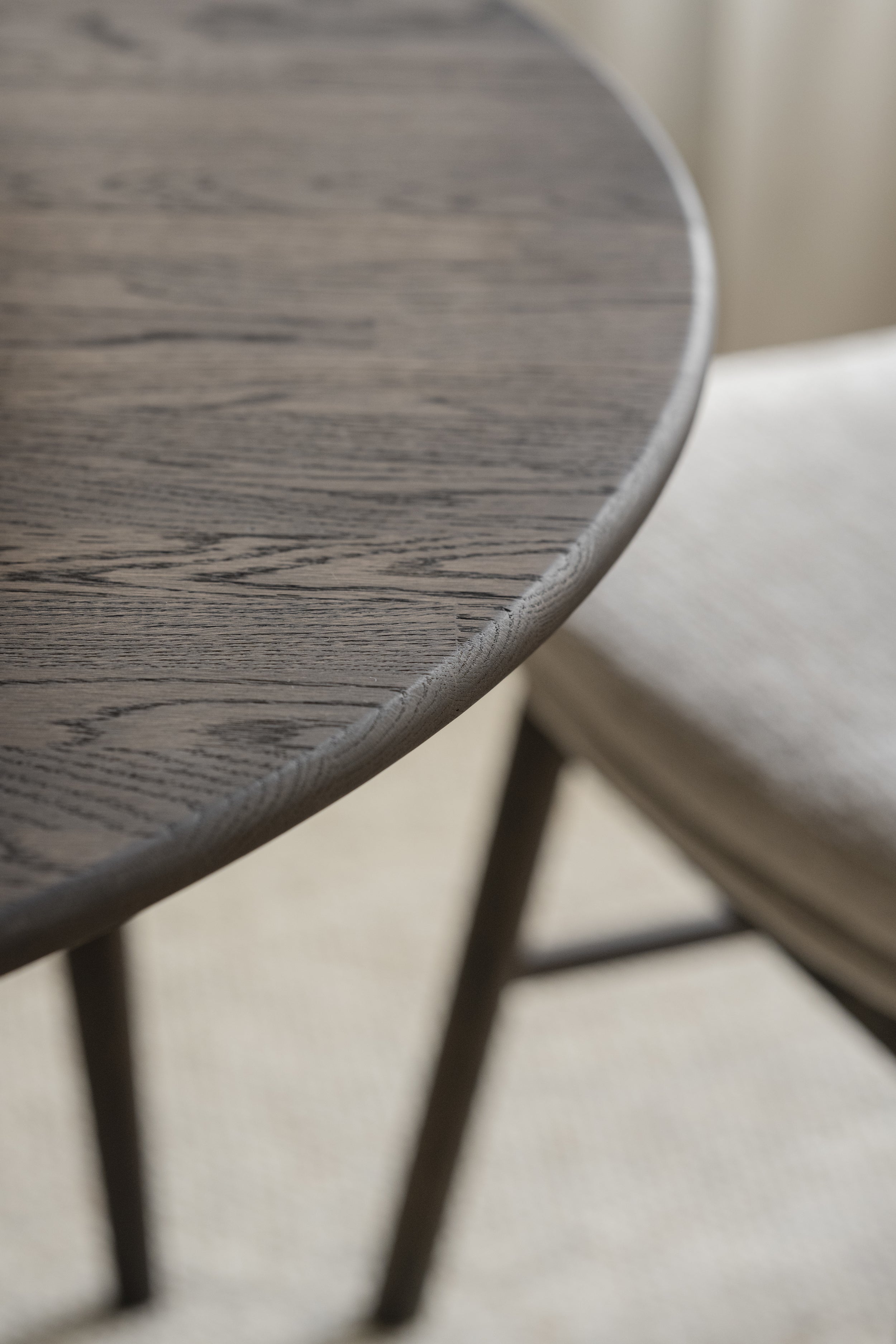 Tyler Round Extendable Dining Table Ø120 cm – Brown Oak – 4