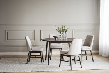 Tyler Round Extendable Dining Table Ø120 cm – Brown Oak – 5