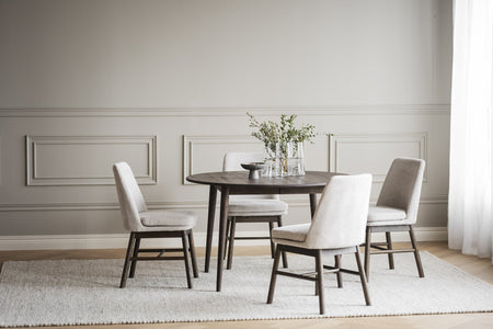 Tyler Round Extendable Dining Table Ø120 cm – Brown Oak – 5