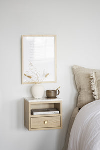 Whitmore Wall-Mounted Bedside Table – Whitewash Oak – 5