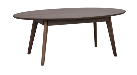 YUMI Oval Coffee Table 130CM – Brown Oak – 5