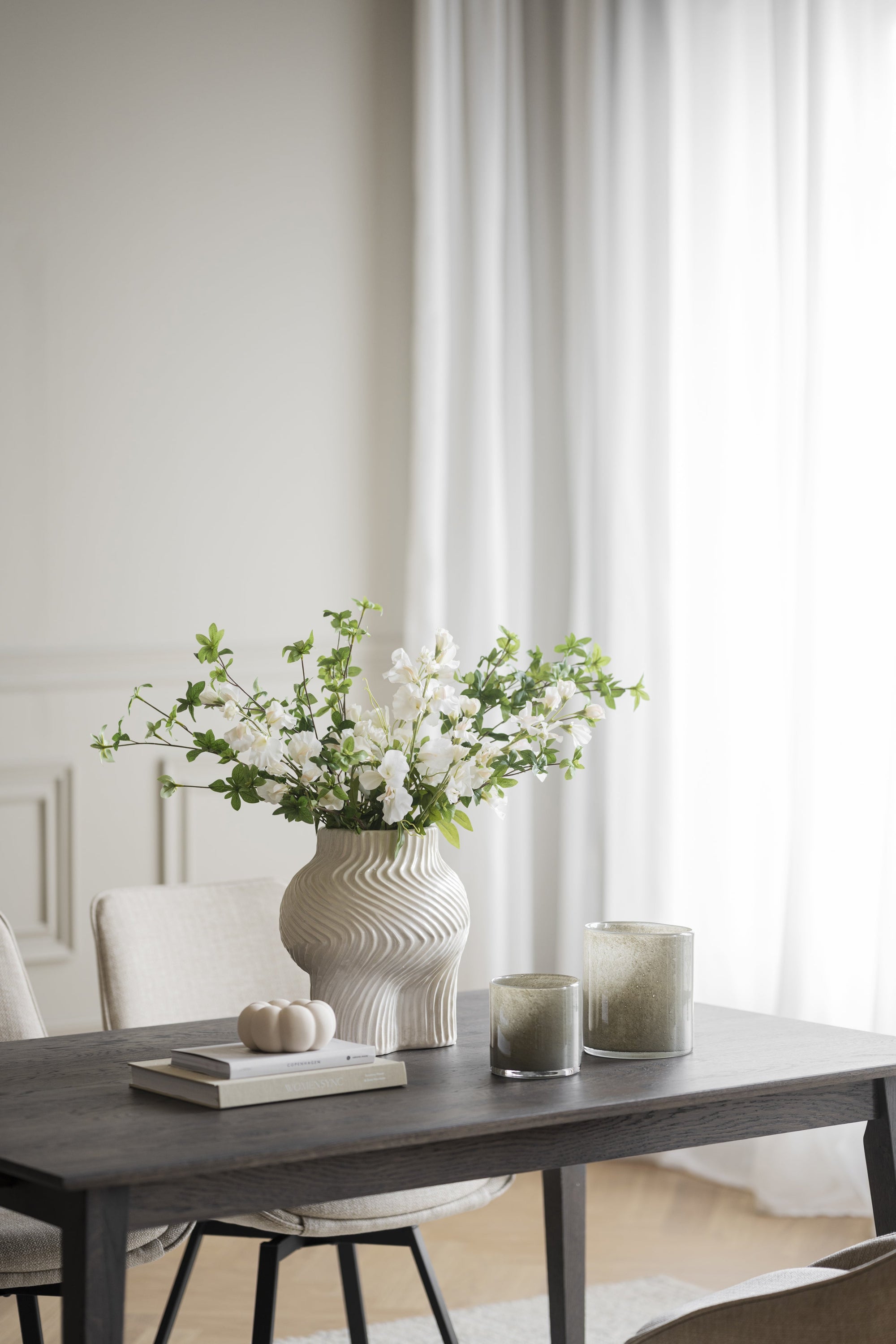 FILIPPA Dining Table 140CM/240CM – Dark brown / 140CM Standard Table – 5