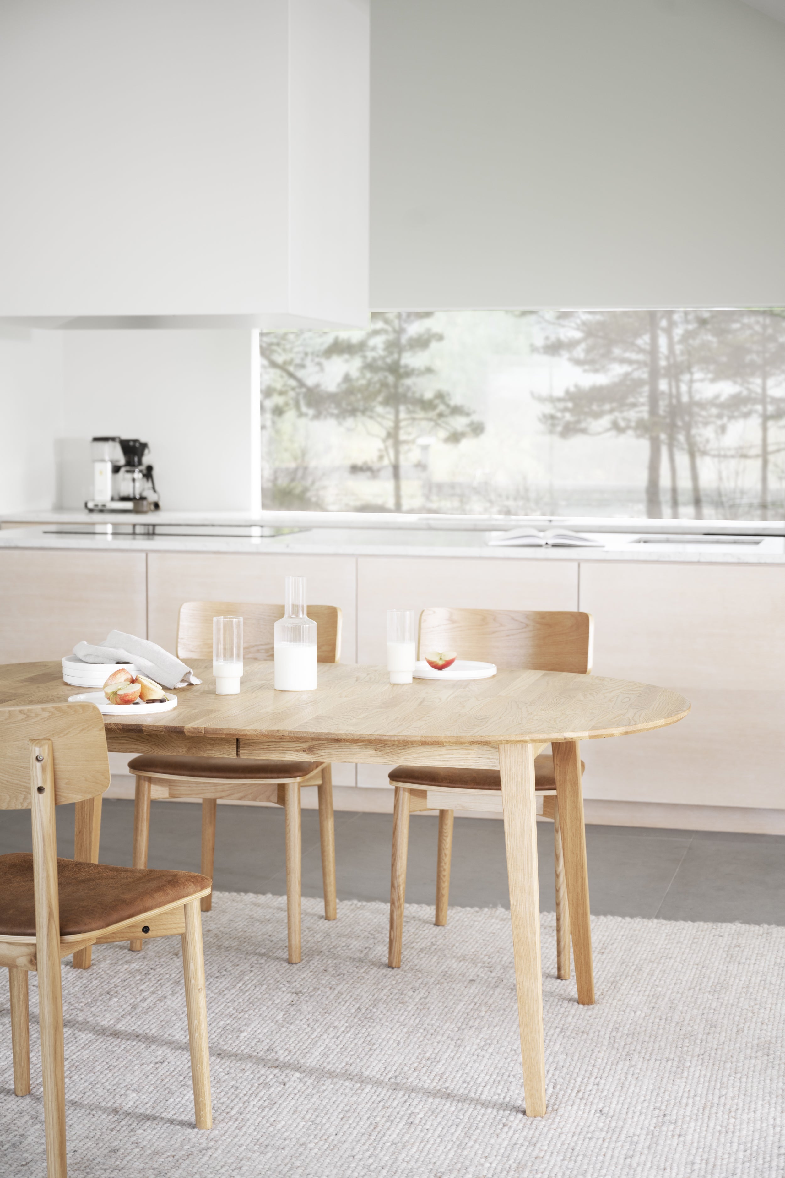 FILIPPA Oval Extending Table 170/210/250CM – Oak / Standard Table (one leaf included) – 2