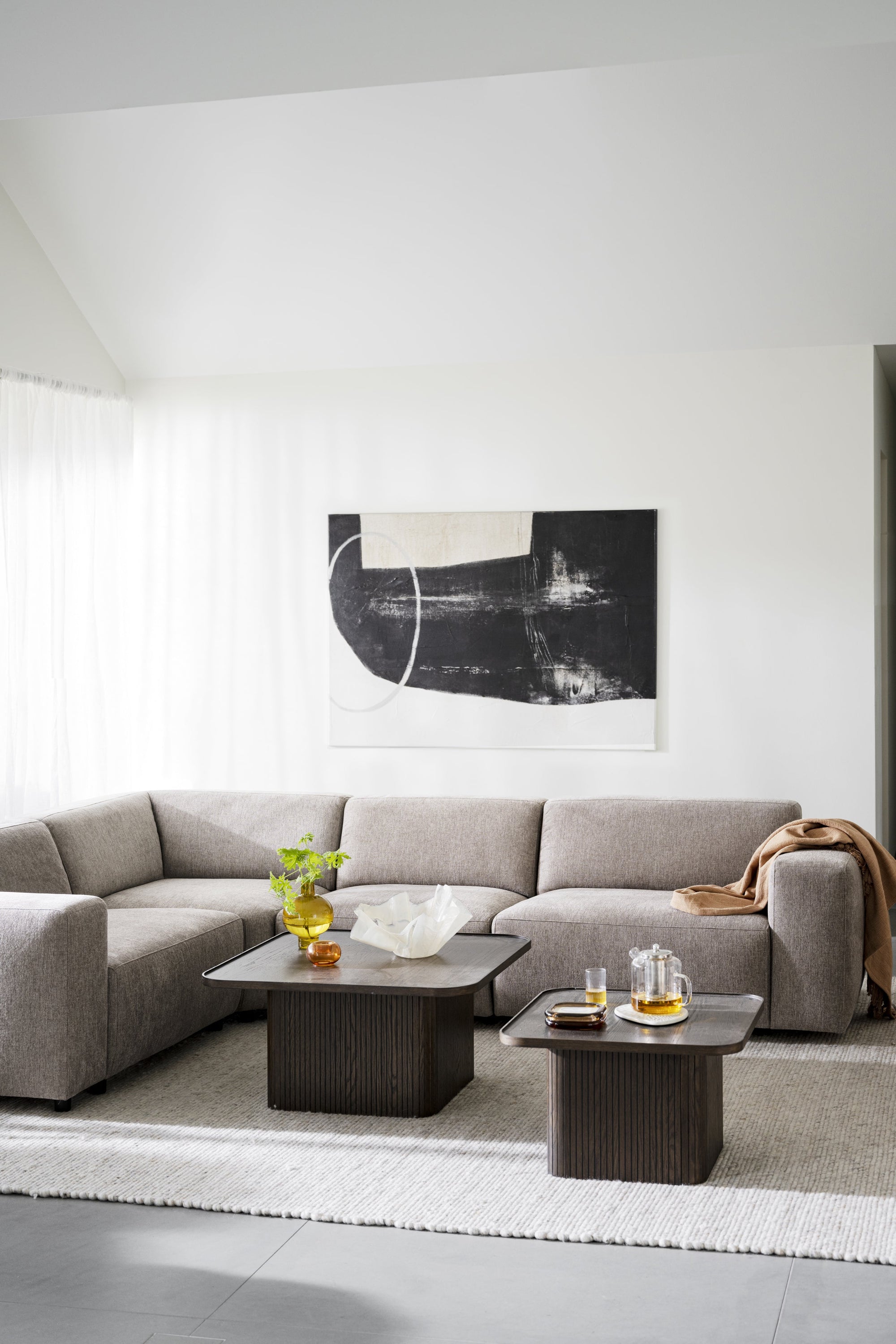 Willard Corner Sofa 2+3 Seater – Beige – 2